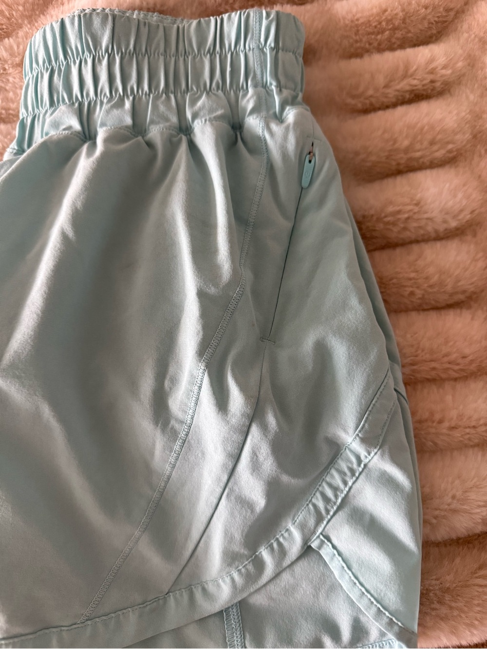 lululemon athletica Light Aqua Women's Athletic Shorts - Picture 6 of 6
